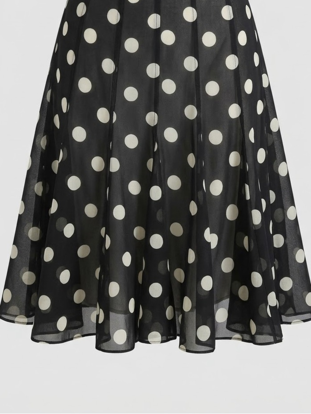 Anne Klein New York 100% Silk Polka Dot A-Line Skirt | Size 12